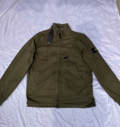 Army Green Stone Island Work Style Jacket