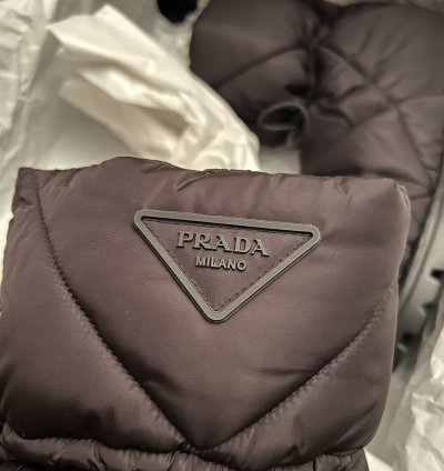 New 9 Prada Nylon Puffer Quilted Padded Boots Winter Snow