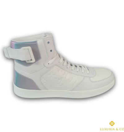 New Authentic Louis Vuitton Rivoli Sneaker Boot Monogram