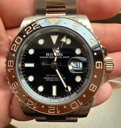 Rolex Gmt-master Ii Oyster 40mm Oystersteel And Everose Gold 2025 Unworn