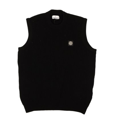 Black Knit Crewneck Sweater Vest Size Xl