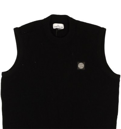 Black Knit Crewneck Sweater Vest Size Xl
