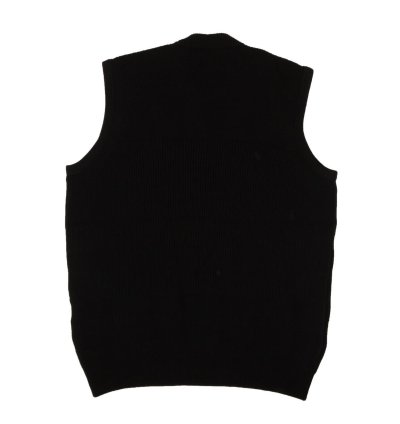 Black Knit Crewneck Sweater Vest Size Xl