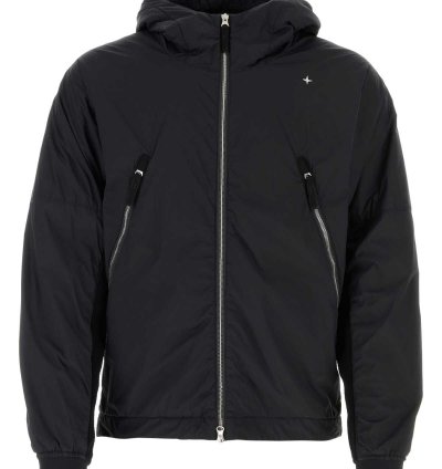 Black Stretch Nylon Jacket