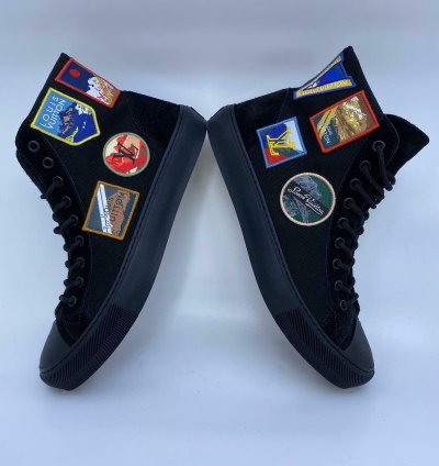 New Authentic Louis Vuitton Tattoo Sneaker Boot Alpes
