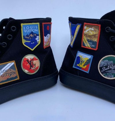 New Authentic Louis Vuitton Tattoo Sneaker Boot Alpes