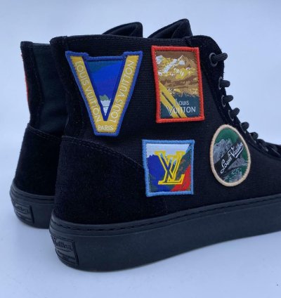 New Authentic Louis Vuitton Tattoo Sneaker Boot Alpes