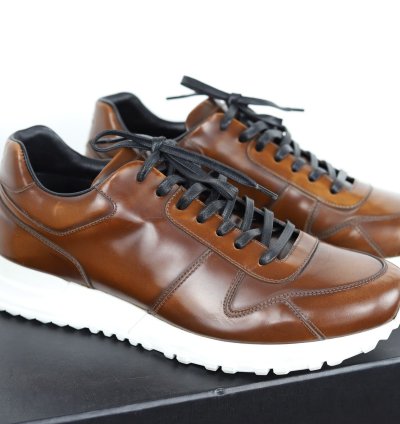 New Brown Leather Sneakers