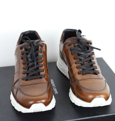 New Brown Leather Sneakers