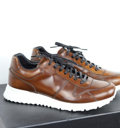 New Brown Leather Sneakers