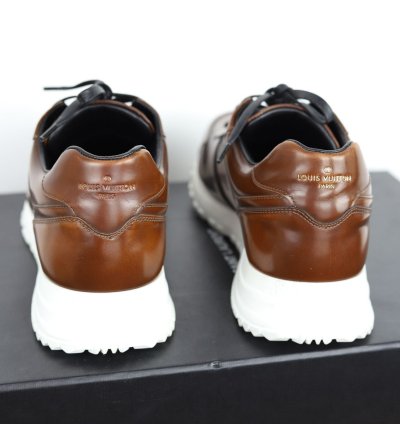 New Brown Leather Sneakers