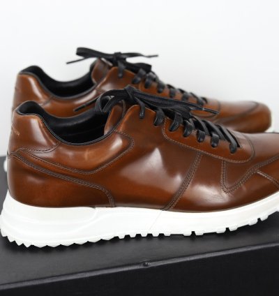 New Brown Leather Sneakers