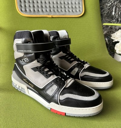 New Louis Vuitton Lv Trainer Sneaker Boot High 13 Uk