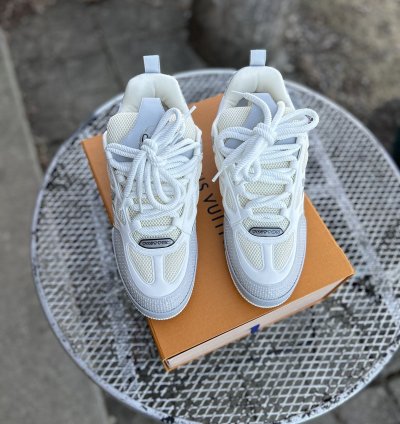 New Louis Vuitton Skate Grey White Size 11lv