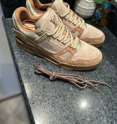 New Louis Vuitton Trainer Brown Tan Size 10lv Rare