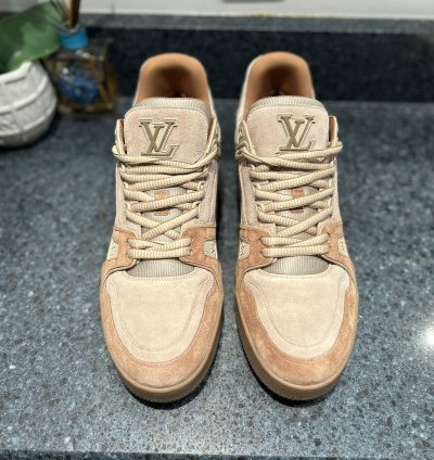 New Louis Vuitton Trainer Brown Tan Size 10lv Rare