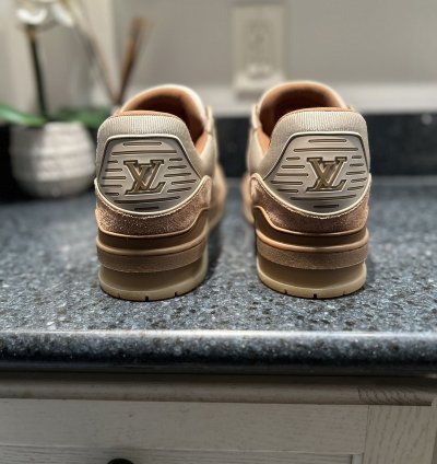 New Louis Vuitton Trainer Brown Tan Size 10lv Rare