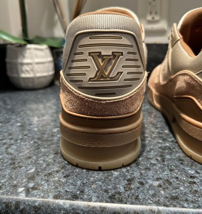New Louis Vuitton Trainer Brown Tan Size 10lv Rare