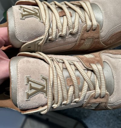 New Louis Vuitton Trainer Brown Tan Size 10lv Rare