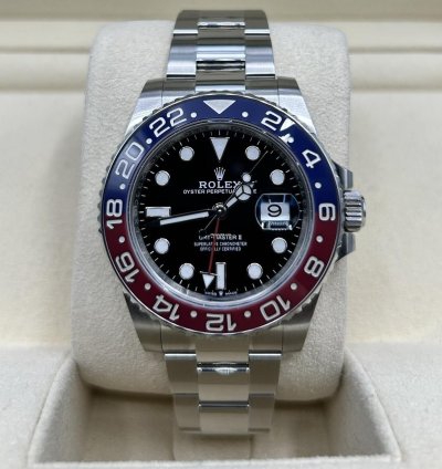 Rolex Gmt-master Ii Pepsi 126710blro Unworn Full Set