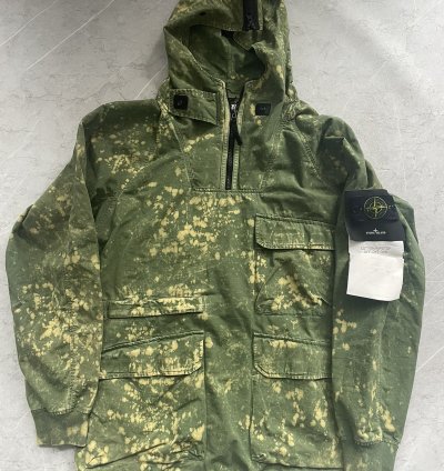 Cotton Rip Stop Off Dye Half Zip Anorak