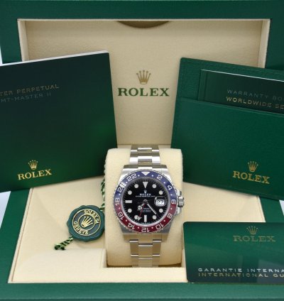 Rolex Gmt-master Ii Pepsi Blue And Black Bezel Automatic