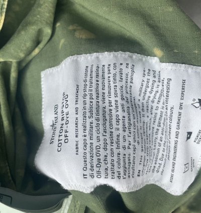Cotton Rip Stop Off Dye Half Zip Anorak