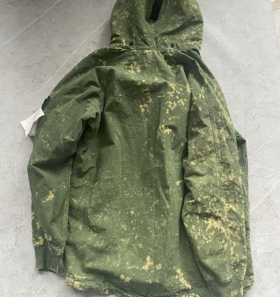 Cotton Rip Stop Off Dye Half Zip Anorak