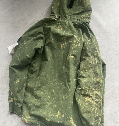 Cotton Rip Stop Off Dye Half Zip Anorak