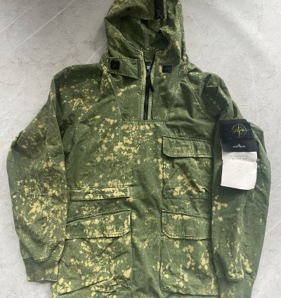 Cotton Rip Stop Off Dye Half Zip Anorak