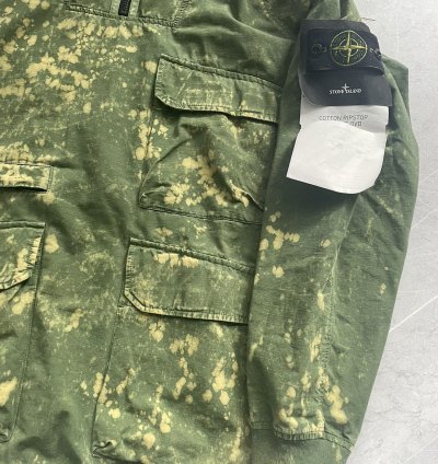 Cotton Rip Stop Off Dye Half Zip Anorak
