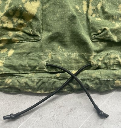 Cotton Rip Stop Off Dye Half Zip Anorak