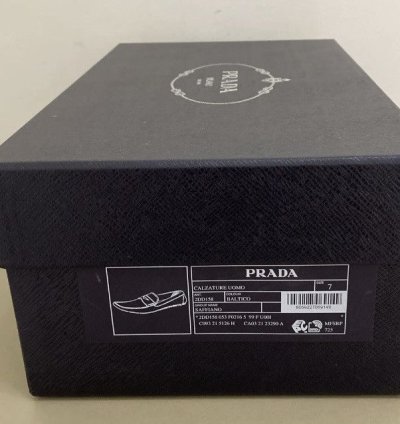 New Prada Men Saffiano Leather Loafer Drivers 2dd158