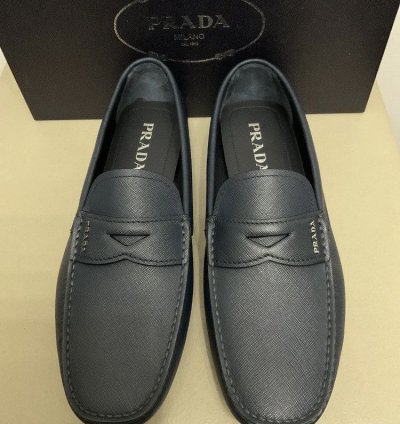 New Prada Men Saffiano Leather Loafer Drivers 2dd158