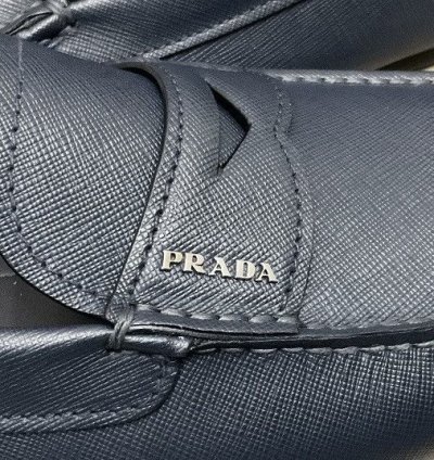 New Prada Men Saffiano Leather Loafer Drivers 2dd158
