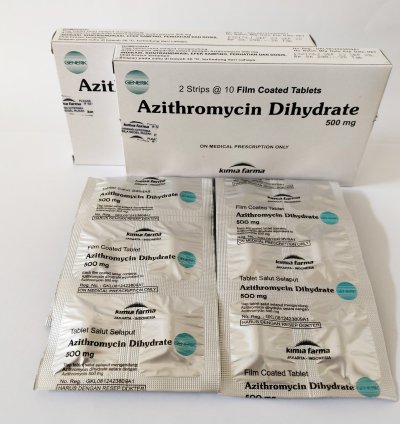 2 Box Azithromycin 500mg Treat Tract Respiratory Infections 20 Tablets