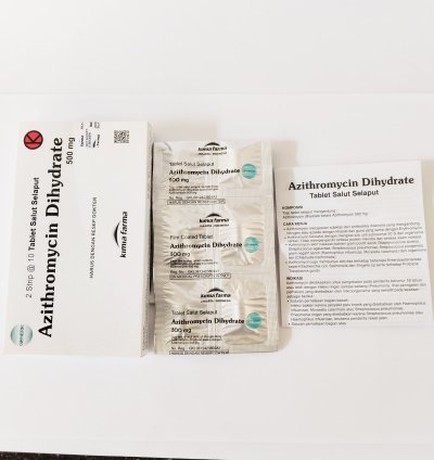 2 Box Azithromycin 500mg Treat Tract Respiratory Infections 20 Tablets