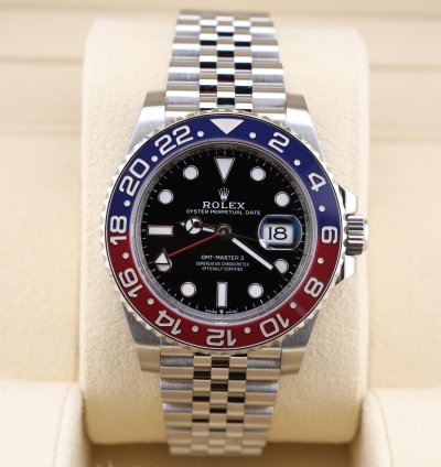 Rolex Gmt-master Ii Pepsi Jubilee 126710blro Full Set