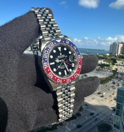 Rolex Gmt-master Ii Pepsi Jubilee 126710blro Full Set