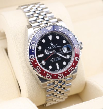 Rolex Gmt-master Ii Pepsi Jubilee 126710blro Full Set