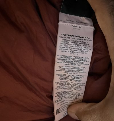 Down Filled Coat Crinkle Reps Perfect Condition
