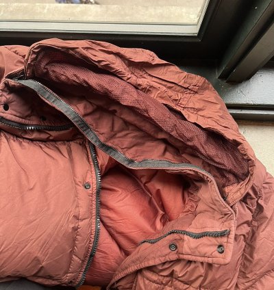 Down Filled Coat Crinkle Reps Perfect Condition
