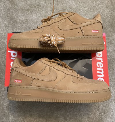 New Supreme Nike Air Force 1 Low Sp Wheat