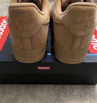 New Supreme Nike Air Force 1 Low Sp Wheat