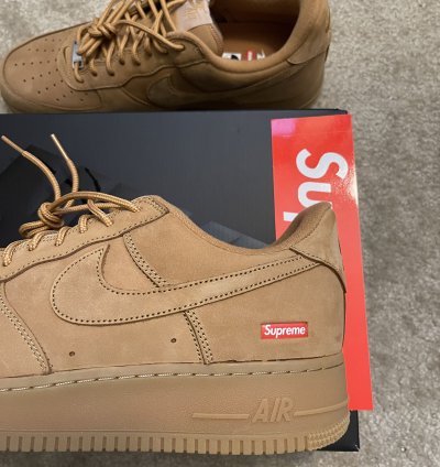 New Supreme Nike Air Force 1 Low Sp Wheat