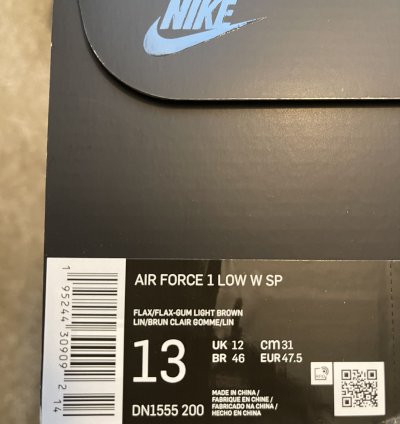 New Supreme Nike Air Force 1 Low Sp Wheat