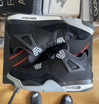 Nike Air Jordan 4 Retro Se Black Canvas