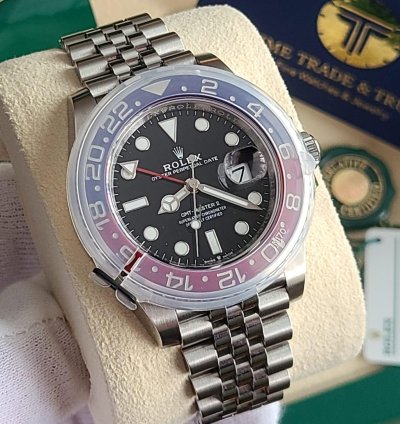 Rolex Gmt-master Ii Pepsi Jubilee New Stickers Full Set White Tag