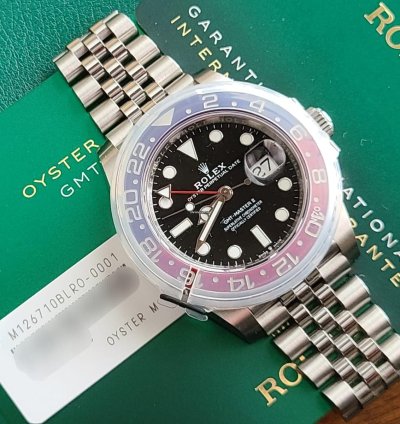 Rolex Gmt-master Ii Pepsi Jubilee New Stickers Full Set White Tag