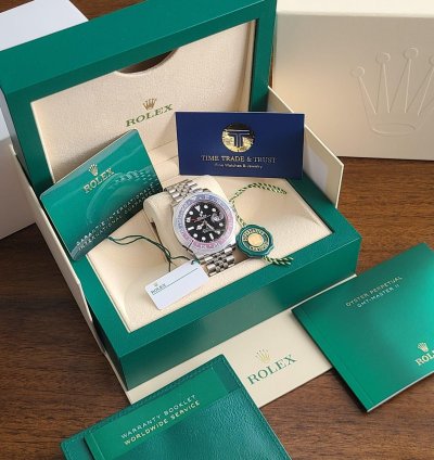 Rolex Gmt-master Ii Pepsi Jubilee New Stickers Full Set White Tag